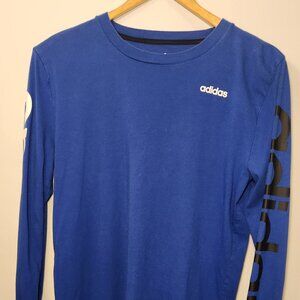 Adidas Blue Hooded Long Sleeved Youth Large Size 14/16